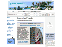 Tablet Screenshot of hoteltropicana.com