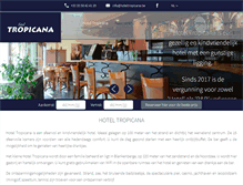 Tablet Screenshot of hoteltropicana.be